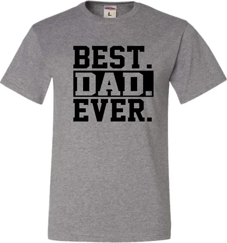 Miniatura 13 de Go All Out Camiseta de adulto para el día del padre con texto en inglés Best Dad Ever #1 Dad World's Greatest Dad