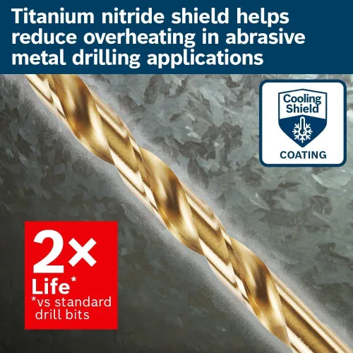 Miniatura 5 de Bosch TI2159IM - Broca recubierta de nitruro de titanio Impact Tough™ de 1/2 pulgada