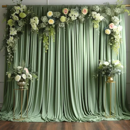 Miniatura 31 de Cortina de fondo azul bebé de 10 pies x 8 pies sin arrugas para fiesta, cortinas de fondo de poliéster azul para fotografías, decoraciones para baby