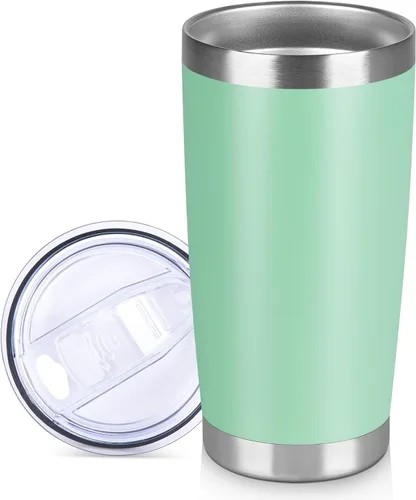 Miniatura 22 de Vaso Térmico de 20 oz de Acero Inoxidable Vasos Térmicos a Granel con Tapa Aislamiento de Doble Pared Tazas de Café Térmicas para Bebidas Calientes