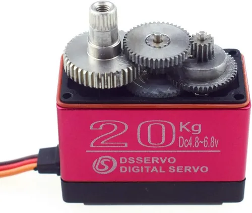 Miniatura 4 de ZOSKAY Servo de alto par con engranaje de metal, servo digital estándar 25KG/0.13S 6.8V para autos RC 1/8 1/10 (ángulo de control 20kgPRO 270)