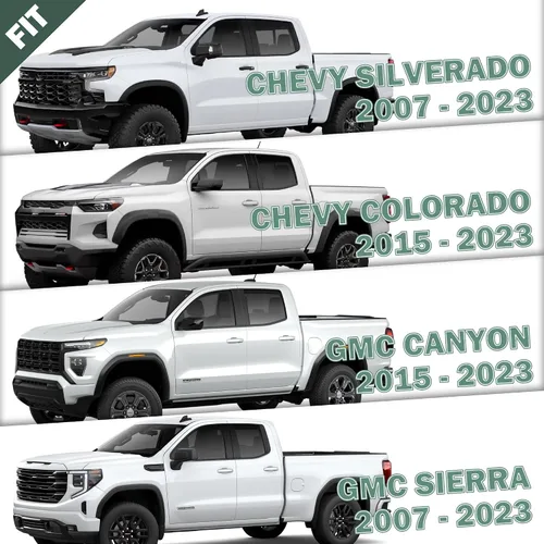 Miniatura 7 de Anclajes de amarre de aluminio para caja de camión, anclaje de pared lateral para Chevy Silverado/GMC Sierra 2007-2023, Chevy Colorado/GMC Canyon