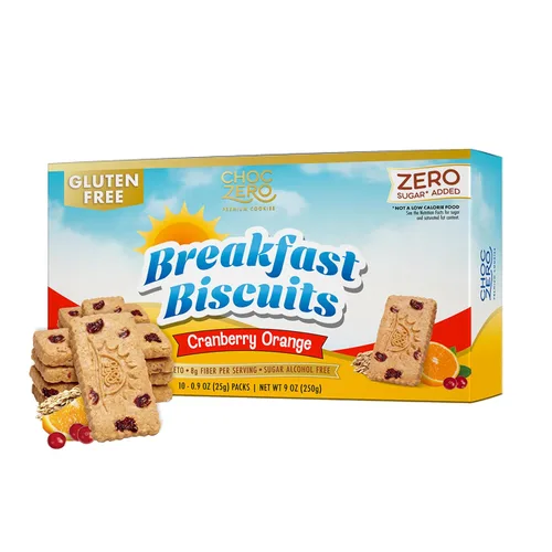 Miniatura 7 de Galletas para el desayuno de avena tostada ChocZero – Galletas de alto contenido en fibra sin azúcares añadidos, keto y sin gluten, 30 por caja