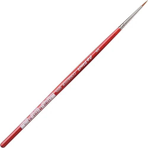 Miniatura 253 de da Vinci Watercolor Series 5580 CosmoTop Spin Pincel de Pintura, Redondo Sintético con Mango Rojo