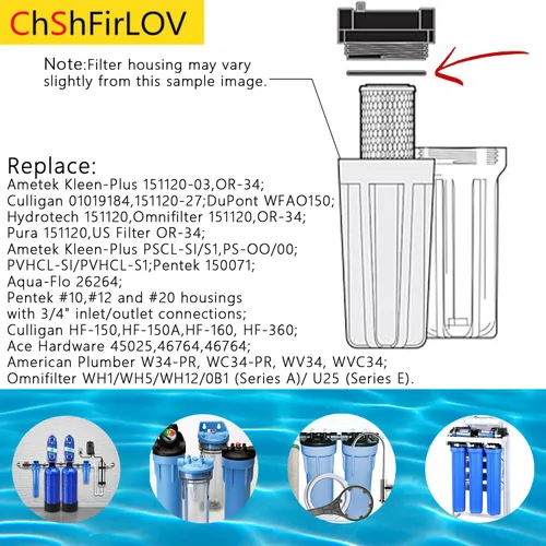 Miniatura 4 de W34-OR junta tórica de filtro de agua para fontanero americano 4-1/8 pulgadas x 3-7/8 x 1/8 piezas de repuesto (paquete de 2)