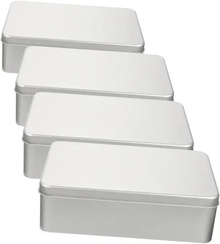 TOYANDONA Caja de almacenamiento de dados de 8 piezas, mini contenedores con tapa, caja de dados de metal, soportes de metal, caja organizadora de