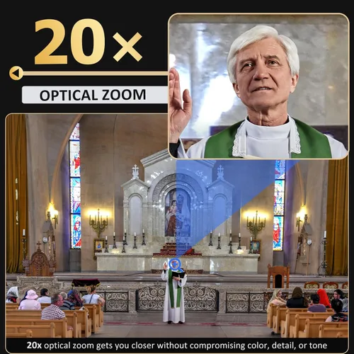 Miniatura 2 de Cámara PTZ NexiGo 20X Zoom Óptico con Salidas PoE HDMI/3G-SDI/USB/LAN de Transmisión IP, Seguimiento Automático AI para Videoconferencia