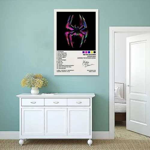 Miniatura 4 de EASSL Póster de Spider-M con texto en inglés "Across The Spider-Verse" (16 x 24 pulgadas)