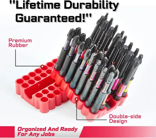 Miniatura 3 de Geinxurn Juego de puntas de destornillador de impacto, 99 piezas de 1 "/2 "multi cabeza magnética S2 puntas de destornillador de acero