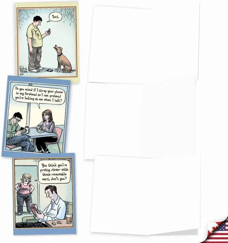 Miniatura 4 de The Best Card Company - 10 Divertidas Tarjetas de Notas de Humor en Blanco Surtidas para Todas las Ocasiones Juego en Caja de 4 x 5.12 Pulgadas