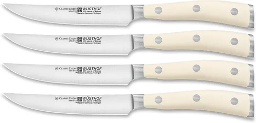 Miniatura 2 de Wusthof Classic Ikon - Juego de cuchillos para carne, 4 piezas, color plateado