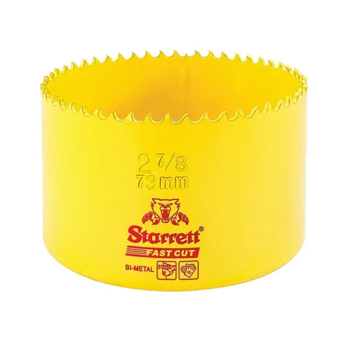 Miniatura 26 de Starrett FCH0100-G - Sierra de agujero recto de corte rápido bimetálica con dientes HSS resistentes a la abrasión, ideal para cortar metal, acero