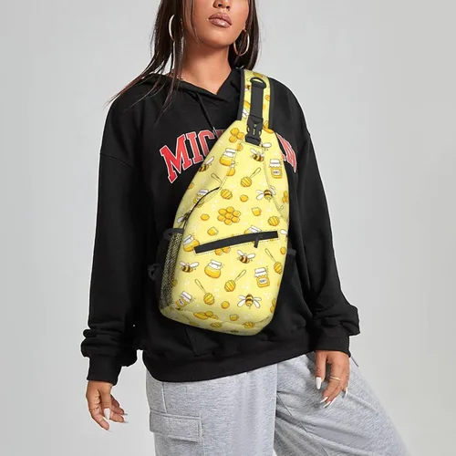 Miniatura 7 de Famame Mochila bandolera para el pecho, bolsa de hombro, gimnasio, ciclismo, viajes, senderismo, mochila para hombres y mujeres, Multicolor 34