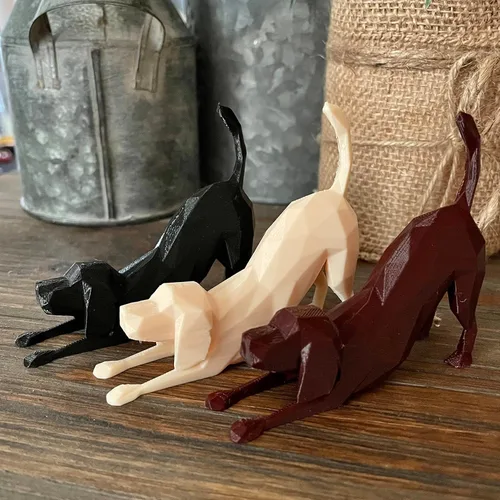 Miniatura 3 de Sands3D - Figura de Labrador Retriever, regalos de laboratorio negro, figuras de perro, Labrador Retriver, chocolate, labrador, decoración
