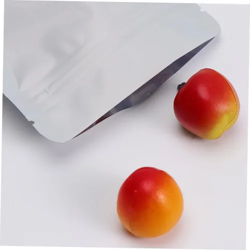 Miniatura 4 de 100 bolsas resellables con cremallera aluminizadas con soporte de ventana transparente, bolsa de almacenamiento para frutos secos, semillas de té