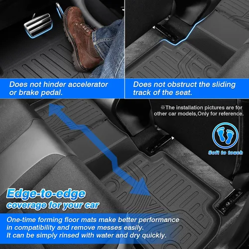Miniatura 4 de Alfombrillas Civic - Revestimiento de Suelo para Honda Civic 2022-2025 2026 Sedán Hatchback Si (Incluye Sport, No para Híbrido) y Acura Integra