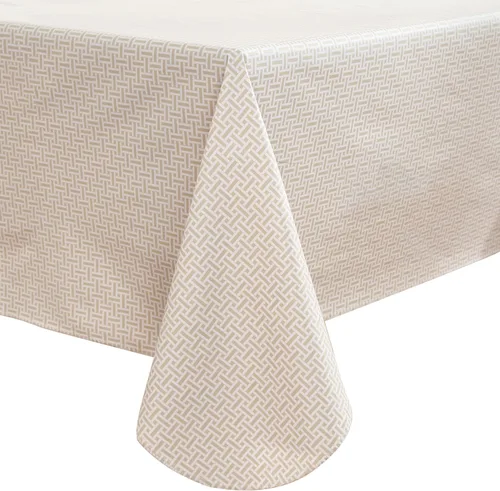 Miniatura 8 de Mantel de Vinilo de Servicio Pesado con Respaldo de Franela Impermeable A Prueba de Aceite Mantel de Plástico Resistente a las Manchas Limpiable