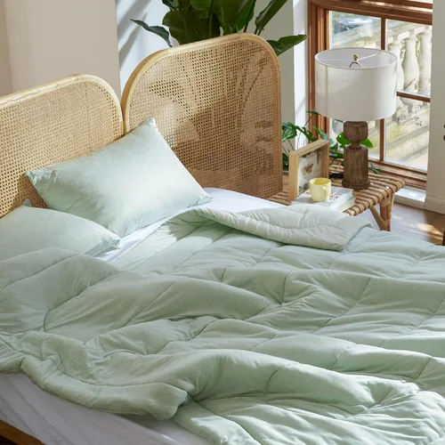 Miniatura 267 de Bedsure Juego de edredón Twin/Twin XL, ropa de cama suave beige para todas las estaciones, juego de cama teñido catiónico, 2 piezas, 1 edredón