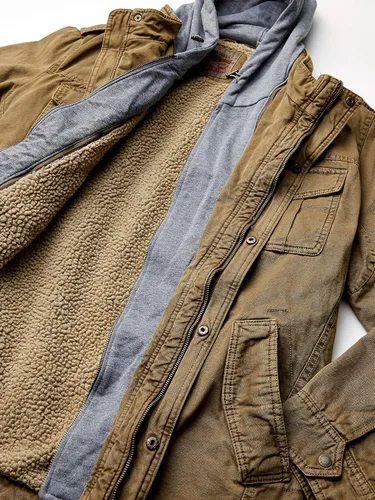 Miniatura 8 de Levi's Chaqueta estilo militar con capucha de algodón lavado para hombre