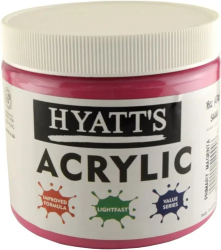 Miniatura 3 de Hyatt's Alizarine - Pintura acrílica carmesí Tubo de pintura acrílica de 2.5 fl oz de grado artístico Secado rápido y pintura no tóxica