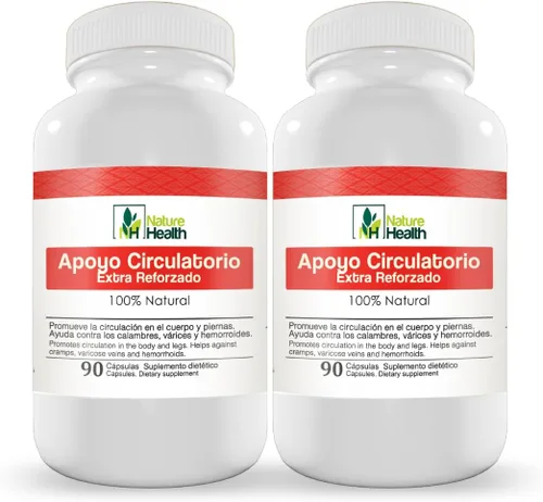 Miniatura 5 de Apoyo Circulatorio para Cuerpo y piernas, suplemento vegano con Ginkgo biloba, Perejil, Zapote Blanco, Espino Blanco y Cancerina, (1)