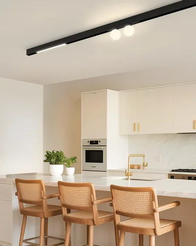 Miniatura 6 de SCON XTB106-C-B Sistema de Iluminación de Riel Magnético Lineal de Aluminio Montado en Superficie de Techo de Fácil Instalación Actualizado, Sección