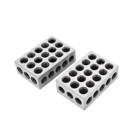 Miniatura 2 de 5 pares de 1-2-3 bloques emparejados par con 23 agujeros precisión Machinist Fresado 0.0002 pulgadas para plantilla de fresadora