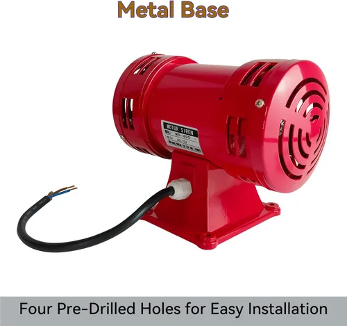 Miniatura 5 de Sirena Raid, alarma de sirena de 110 V, 150 db, 60 Hz, sirena eléctrica de la industria, alarma de sirena súper fuerte para sirena doméstica