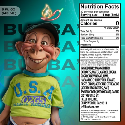 Miniatura 2 de Jeff Dunham - Salsa picante Bubba J's Mango Habanero Ideal para regalos de salsa picante - Sabor dulce y picante de la victoria (5 onzas líquidas)