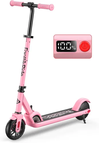 Miniatura 10 de FanttikRide C9 Scooter eléctrico para niños de 8 a 12 años, plegable para niños de 3.9 a 5.2 pies, 132 libras, rango de 5 millas, hasta 40 minutos
