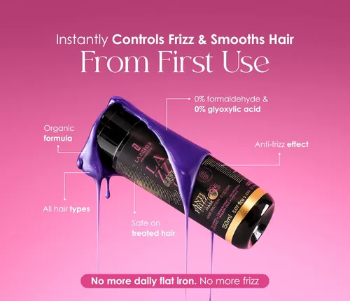 Miniatura 9 de Lazzios Caviar - Proteína orgánica para el cabello, tratamiento capilar con queratina brasileña sin formaldehído, alisado profesional, queratina