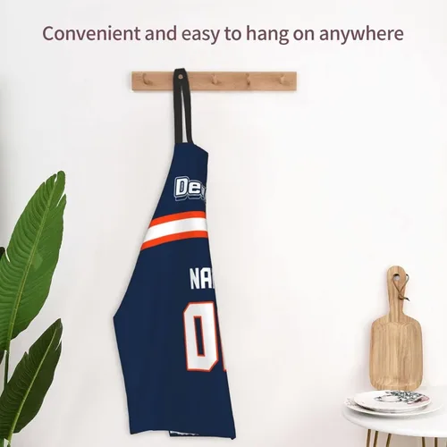 Miniatura 4 de Delantal personalizado para mujeres y hombres, delantal de cocina personalizado para cocinero, diseño de nombre y número