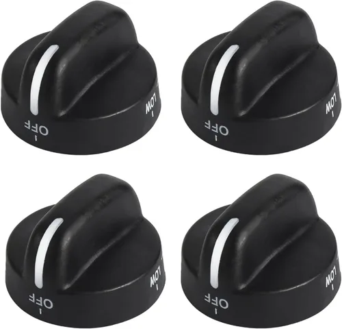 Seentech Paquete de 4 pomos de quemador 8273103 – Reemplaza 8273103, AP6012363, WP8273103, 8273107, 8273111, ER8273103, PS11745570, WP8273103VP.