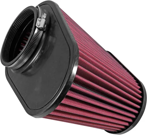 Airaid 721-128 filtro de aire universal con sistema de abrazaderas: ovalado y ahusado; brida de 4.5 pulgadas (114 mm); altura de 7.375 pulgadas (187
