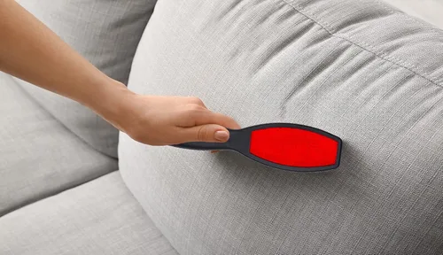 Miniatura 7 de DecorRack Paquete de 2 cepillos de doble cara para eliminar pelusas, cepillo removedor de pelo de mascotas para ropa y muebles, quita el pelo