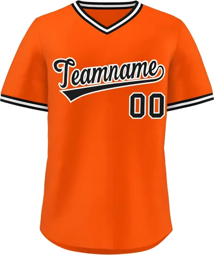 Miniatura 31 de KXK - Camiseta de béisbol personalizada con nombre y número cosidos, estilo Hip Hop, con cuello en V, atlética, para hombres, mujeres y jóvenes