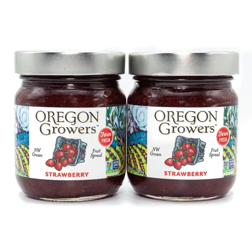 Miniatura 5 de Oregon Growers Triple Berry Jam - Mermelada de mora, frambuesa y fresa, mermelada de bayas mixtas, gelatina de bayas mixtas, mejor mermelada