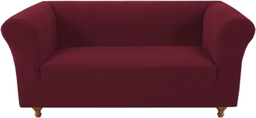 Miniatura 12 de Funda elástica Chesterfield para sofá, funda de tela jacquard para sofá biplaza de 2 cojines, protector de muebles antideslizante resistente a