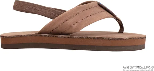 Miniatura 4 de Rainbow Sandals Sandalias de cuero de una sola capa para niños, Arco iris