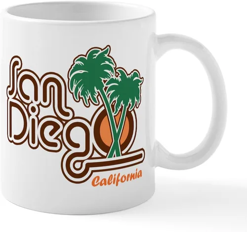 Miniatura 18 de CafePress Taza de café de cerámica de 11 oz (11.0 fl oz) de San Francisco Blanco - Taza San Francisco