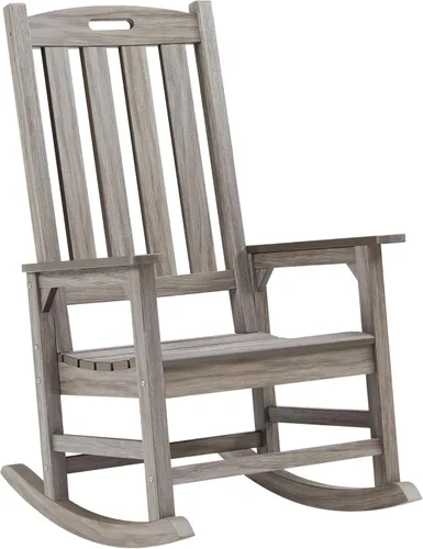 Miniatura 24 de Psilvam Mecedora de gran tamaño para exteriores, con asiento de 21 pulgadas de ancho y respaldo de 32 pulgadas de alto, premontada con la mayoría