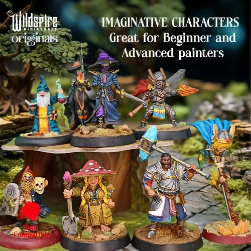 Miniatura 6 de Wildspire Spellblades y Objetos Encantados para Miniaturas DND 28mm-32mm - Personajes Jugador-Personajes, NPC a Granel - Minis D&D Sin Pintar