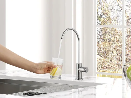 Miniatura 5 de AguaStella AS09SS llave de filtro de agua de cocina de acero inoxidable RO para la mayoría de unidades de ósmosis inversa o sistema de filtración