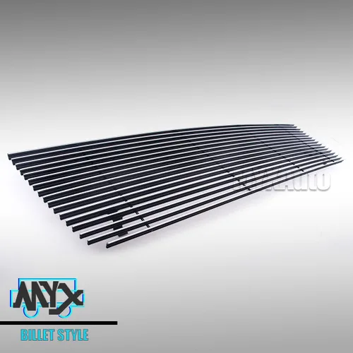 Miniatura 7 de Rejilla pulida delantera superior superior para Ford Bronco F-Series 1992-1997 Pickup F-150/F-250/F-350 Cromo Billet Grill Inserto de parrilla