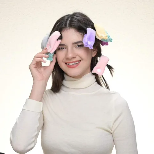 Miniatura 4 de Aimin Hair Rizadores de pelo sin calor, sin calor, sin calor, varillas de soplado durante la noche, rizadores de pelo sin calor para dormir