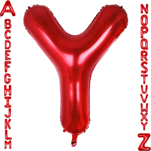 Miniatura 8 de AULE Globos de helio con letra roja S, de 40 pulgadas, grandes, gigantes, de lámina de mylar, rojos, para decoraciones de cumpleaños, aniversarios