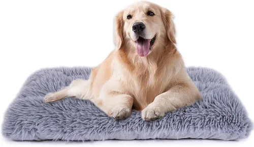 Miniatura 11 de Cama lavable a máquina, almohadilla de felpa de lujo para perros y gatos, tapete inferior antideslizante para perrera, camas peludas para razas
