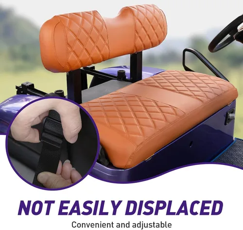 Miniatura 5 de NOKINS Juego de Fundas de Asiento de Diamante para Carrito de Golf, Compatible con EZGO TXT 1994-2013/EZGO RXV Almohada de Asiento Delantero