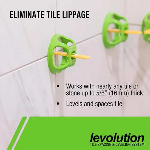 Miniatura 3 de Miracle Sealants Levolution Pro - Espaciador plano de 1/8", sistema de nivelación y espaciado de azulejos para control de páginas de labios, 250