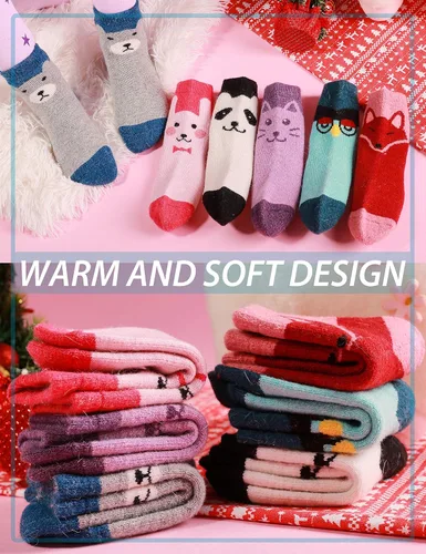 Miniatura 6 de Calcetines de lana merina para niños de ANTSANG, para senderismo, para niños pequeños, niños y niñas, cálidos, gruesos, térmicos, para botas